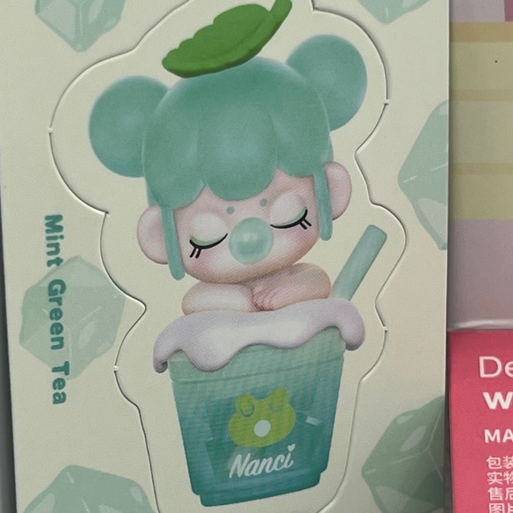 Kawaii NEW Rolife Baby Nanci Milk Tea Mint green Tea figure - Picture 2 of 4